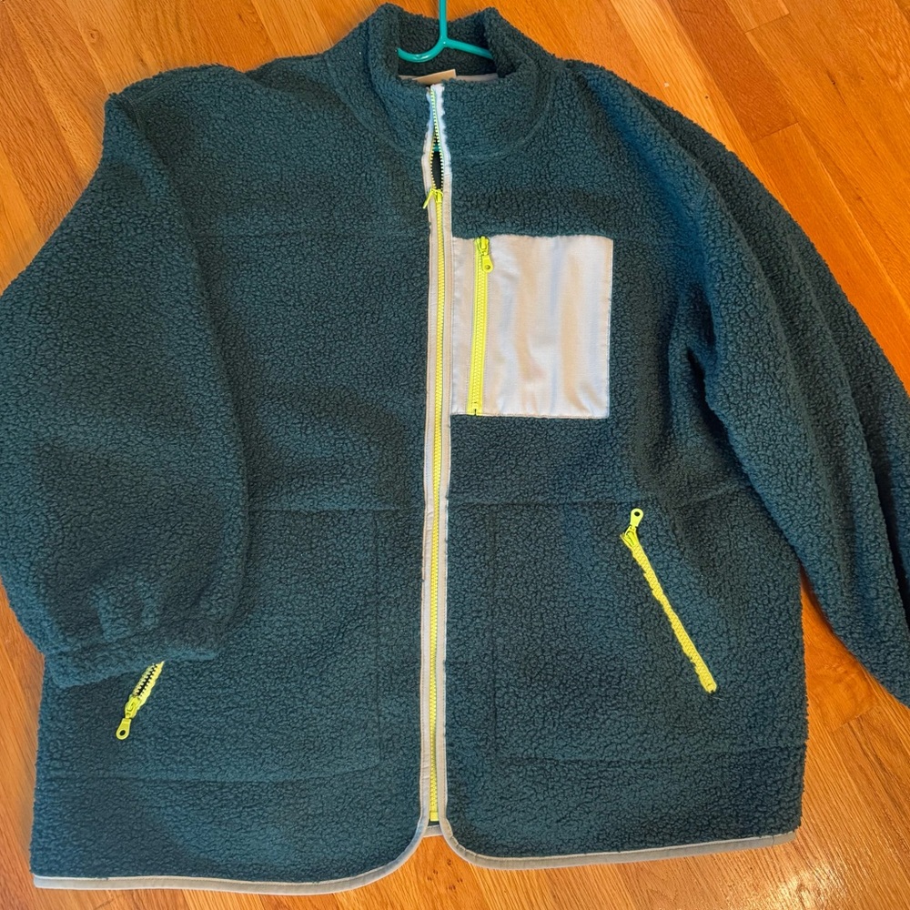 Universal Thread Fleece Jacket green. XXL